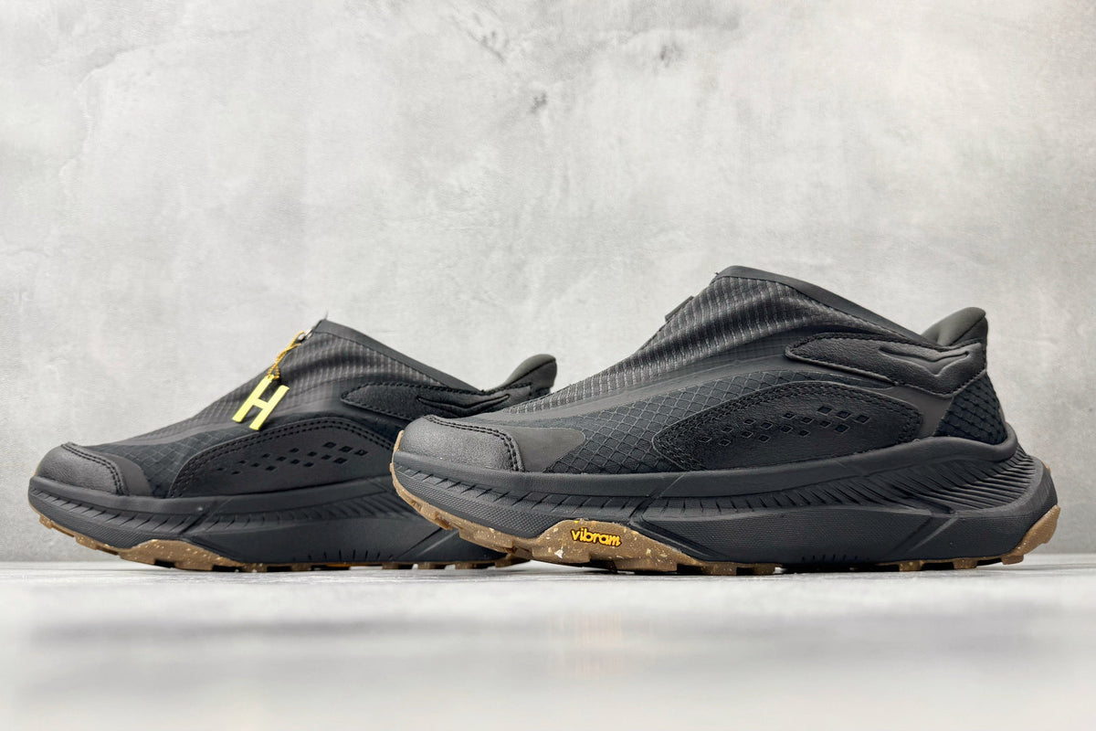 HOKA ONE ONE Project Transport "Black / Gum" Slip-On Sneakers