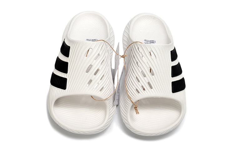 Adidas Purechill White Black Open-Toe Recovery Slides IF6764