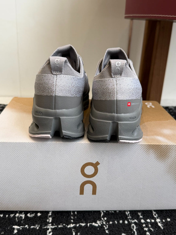 Cloudtilt All Grey Cushioned Running Shoes Unisex Hollow Chunky Sole Athletic Trainers