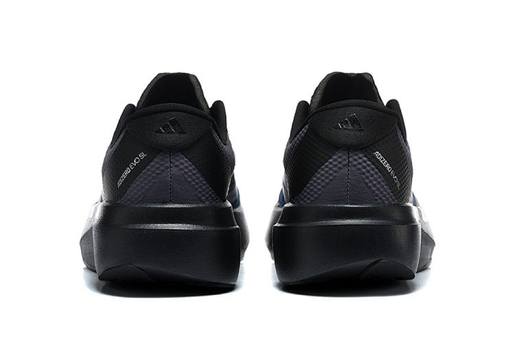 Adidas Adizero Evo SL Running Shoes in Black / Blue / Silver Metallic