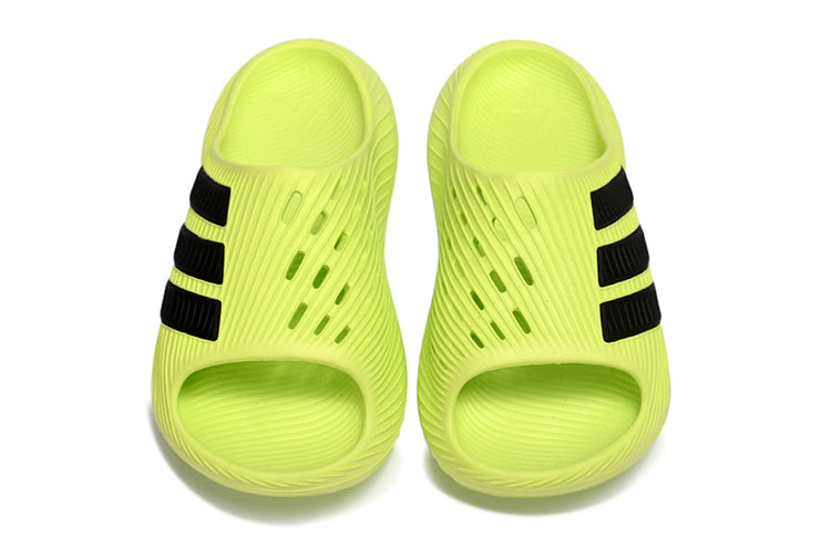 Adidas Purechill Lime Green Black Open-Toe Recovery Slides KI0066