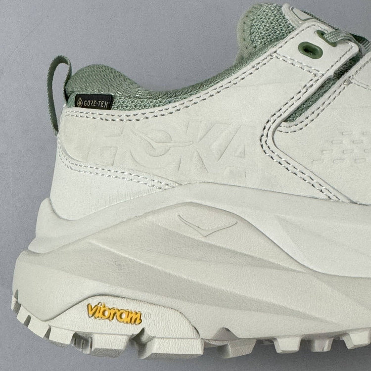 HOKA Kaha Low GTX Green | Grayish White