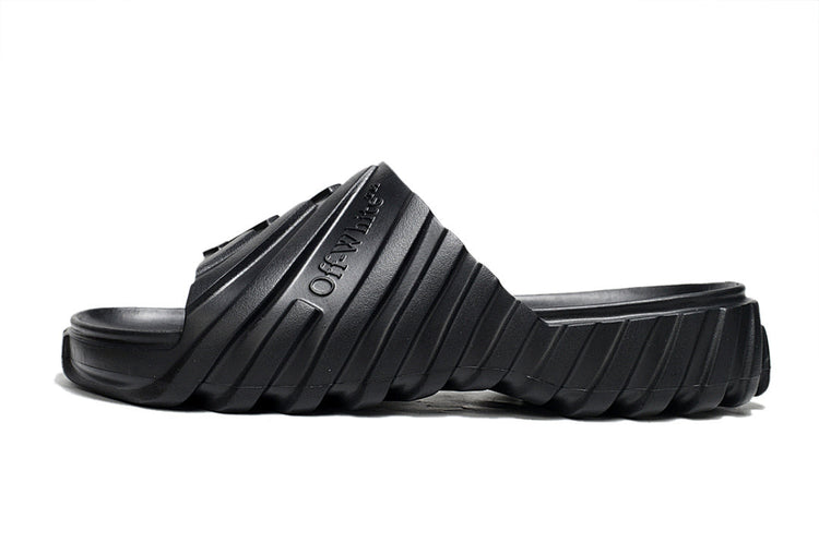 Off-White Tread Slides Black