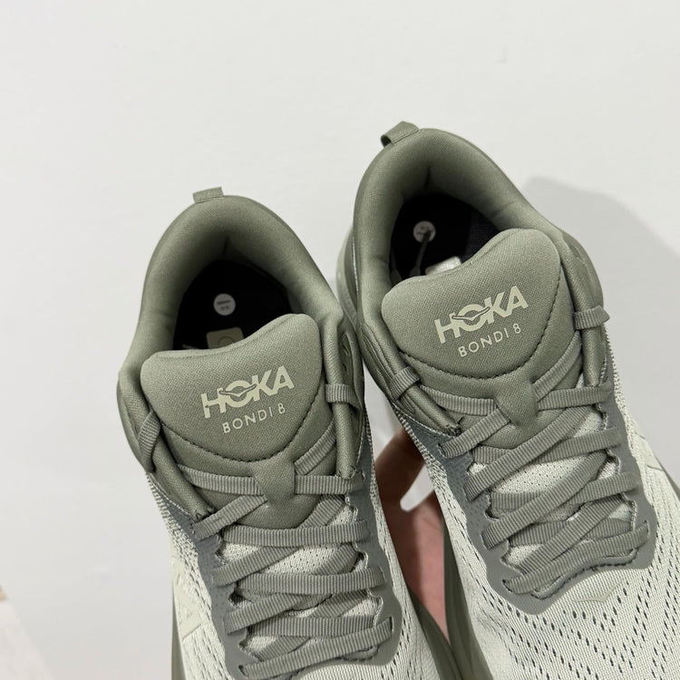 HOKA Bondi 8 Olive Haze Athletic Shoes