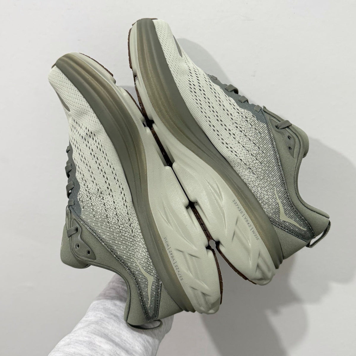 HOKA Bondi 8 Olive Haze Athletic Shoes