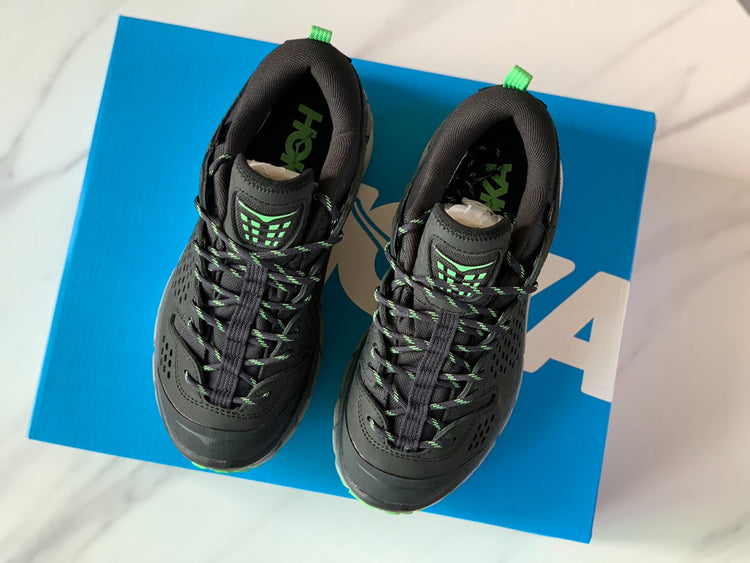 Hoka Ultra Low Gore-Tex Black | Mint Green