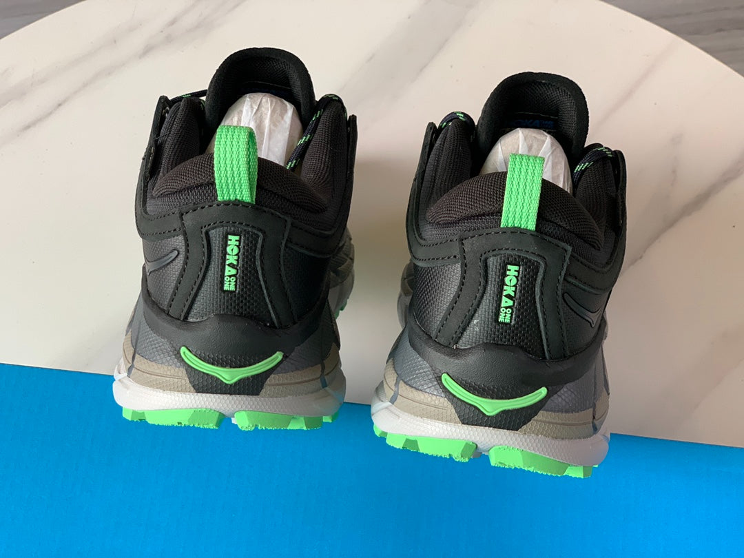 Hoka Ultra Low Gore-Tex Black | Mint Green