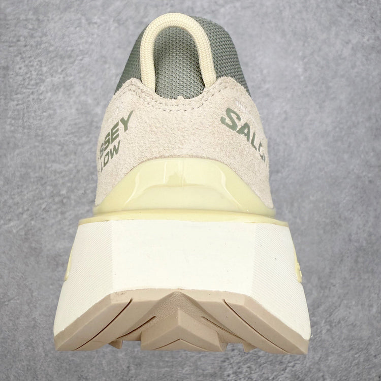 Salomon Odyssey Elmt Low Green Beige Men Women Chunky Shoes
