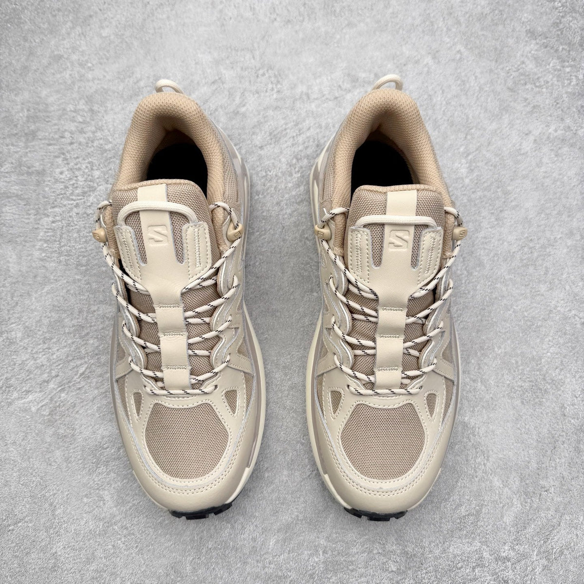 Salomon Odyssey Elmt Low Beige Vanilla Men Women Chunky Shoes