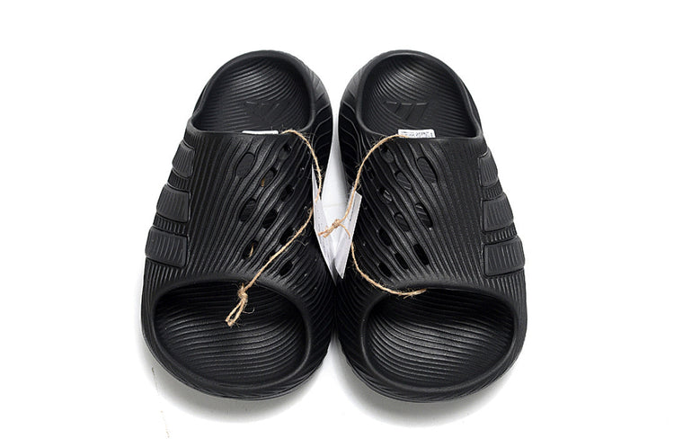 Adidas Purechill All-Black Open-Toe Recovery Slides IF6765