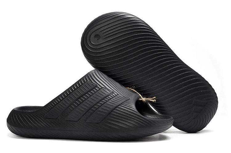 Adidas Purechill All-Black Open-Toe Recovery Slides IF6765