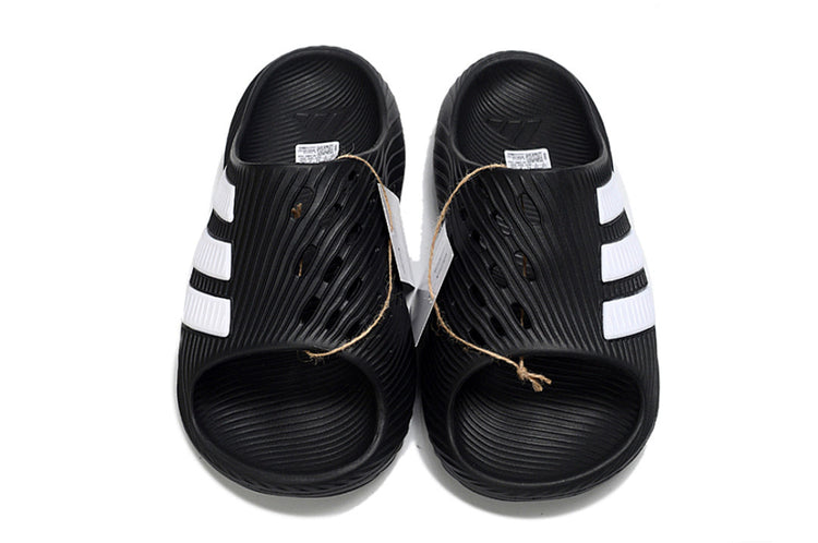 Adidas Purechill Core Black White Open-Toe Recovery Slides KI0064