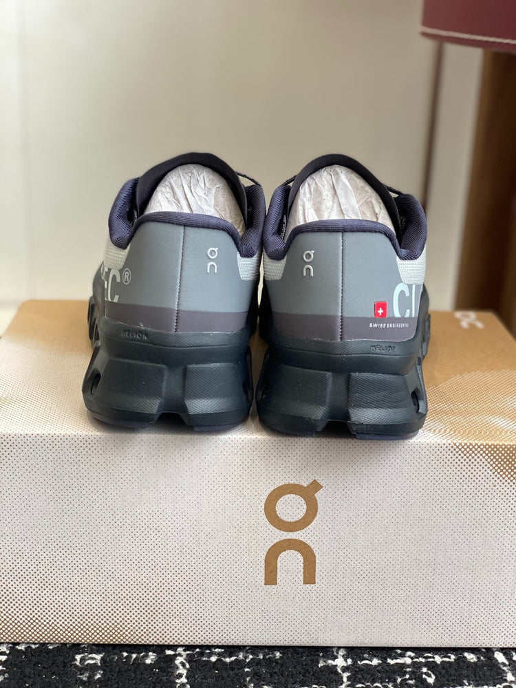 Cloudmonster Grey Black Cushioned Running Shoes Unisex Monster Chunky Sole Athletic Trainers