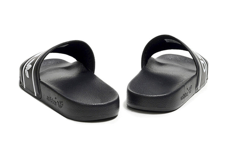Adidas Originals Adilette Core Black/White Logo Slide Sandals GX6968