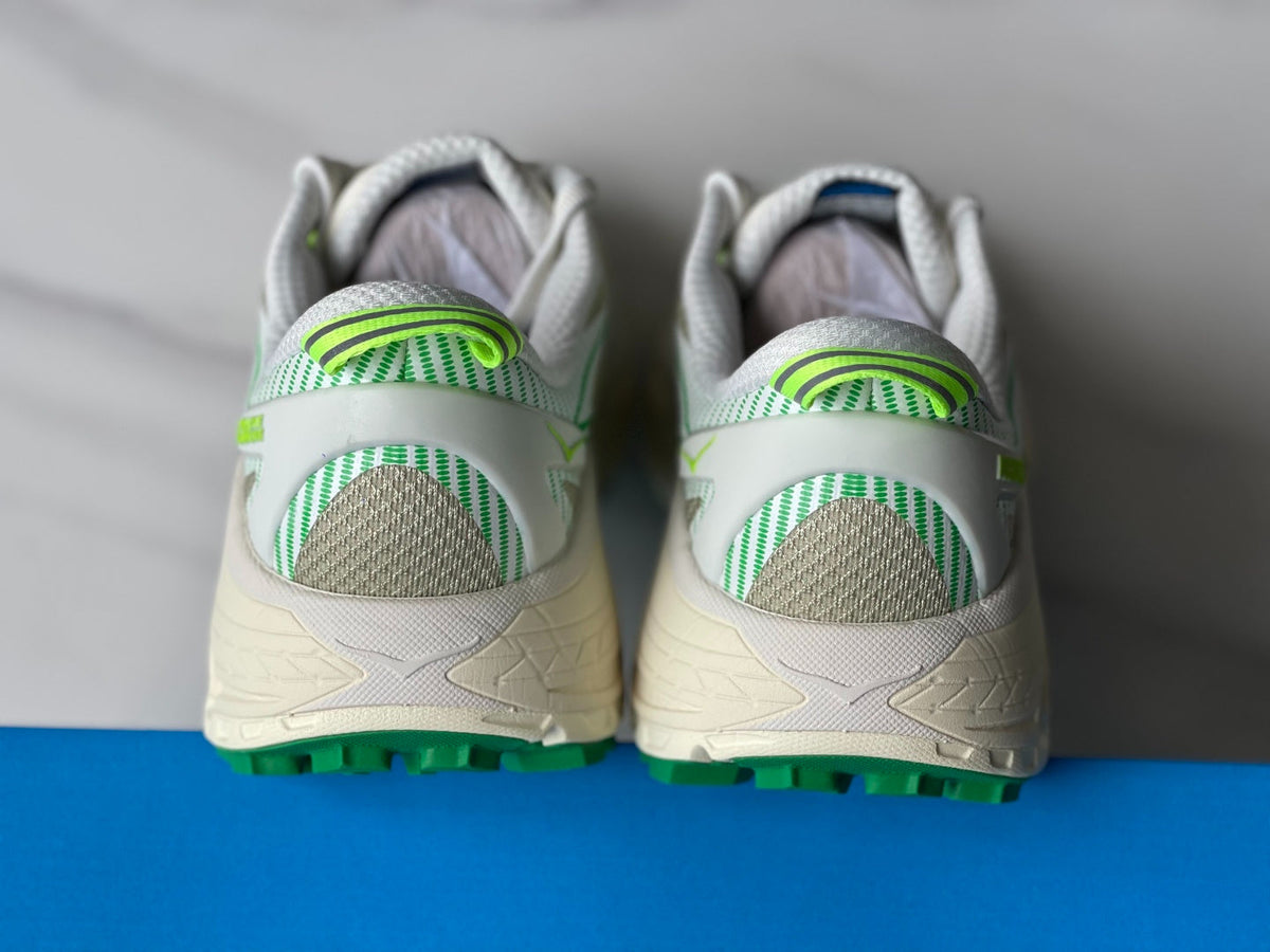 HOKA Mafate Speed 2 Beige | Fluorescent Green