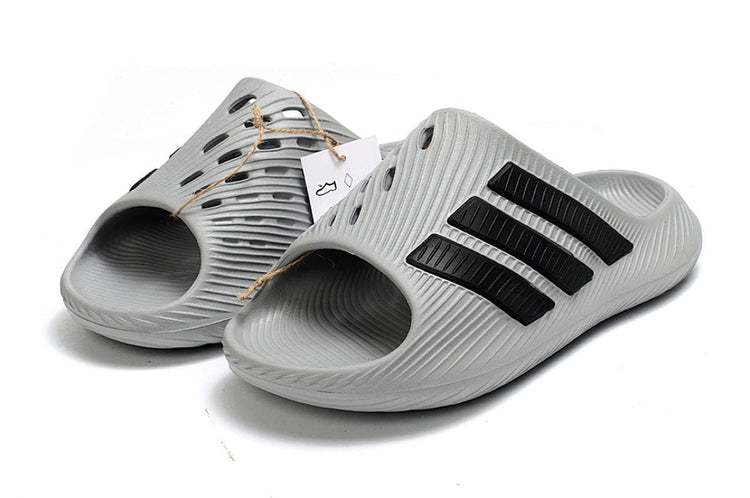 Adidas Purechill Grey Black Open-Toe Recovery Slides IF6766