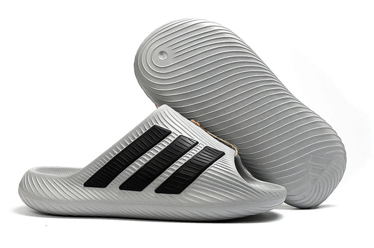 Adidas Purechill Grey Black Open-Toe Recovery Slides IF6766
