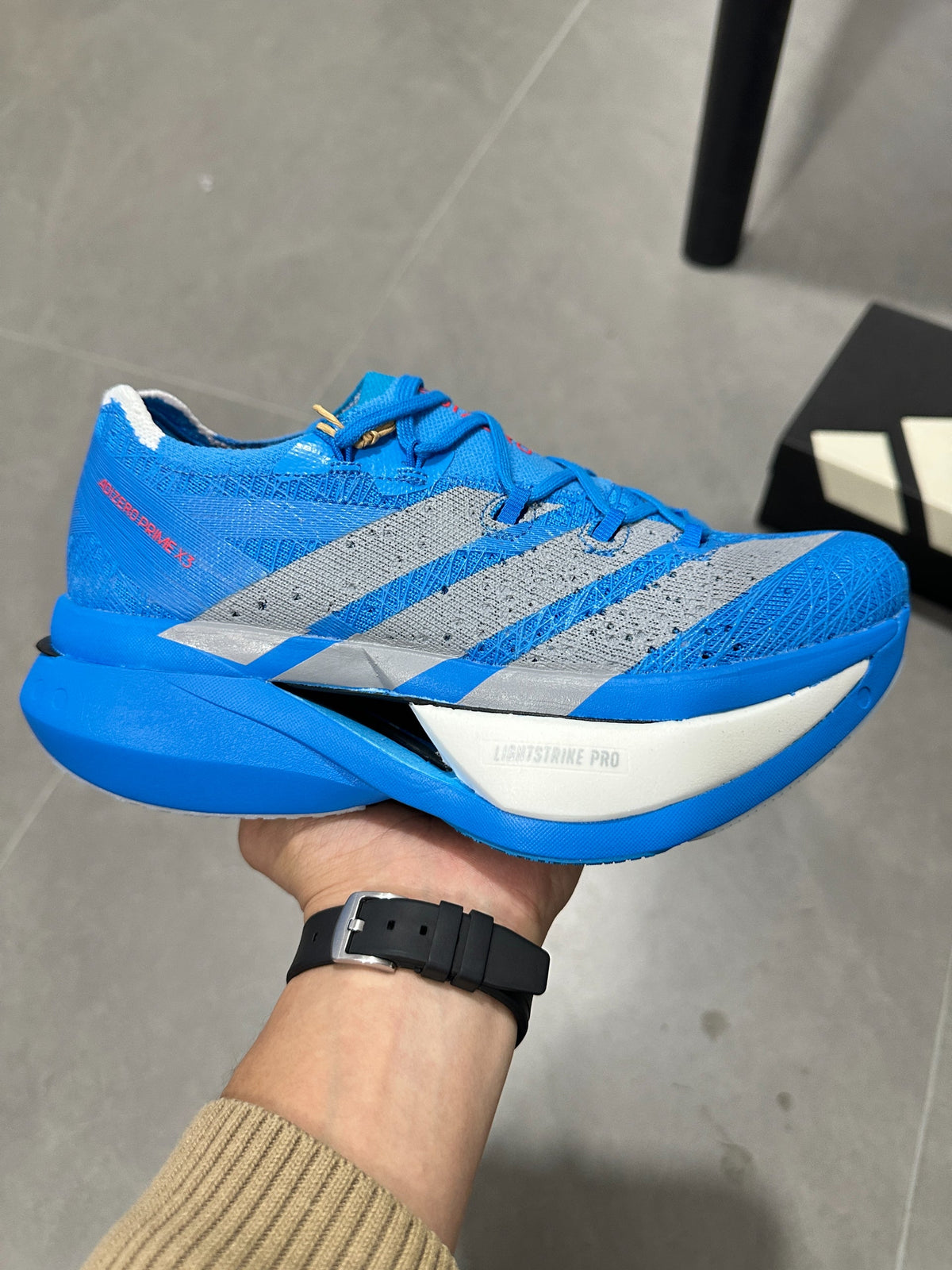 Adidas Adizero Prime X3 Strung Shoes Blue
