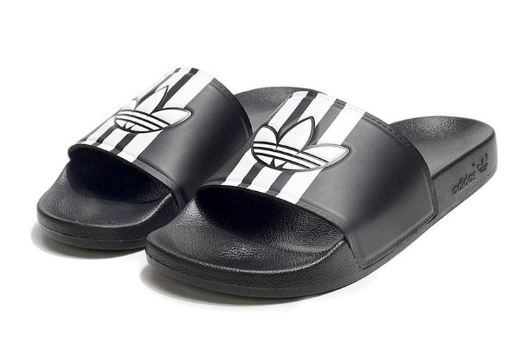 Adidas Originals Adilette Core Black/White Trefoil Slide Sandals GX6972