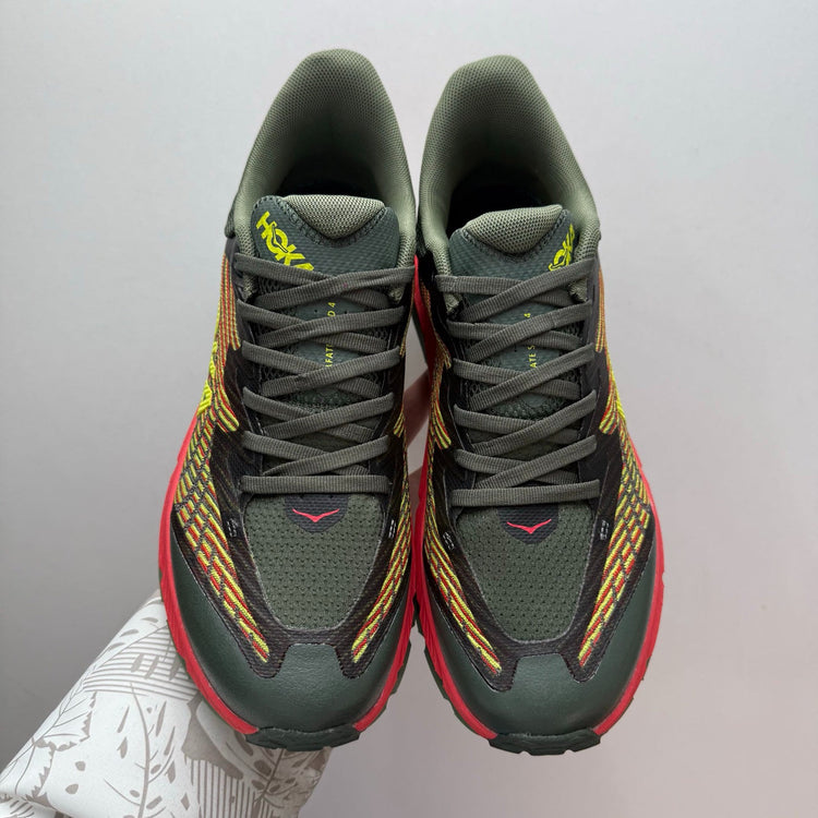 HOKA Mafate Speed 4 Thyme/Fiesta Sneakers