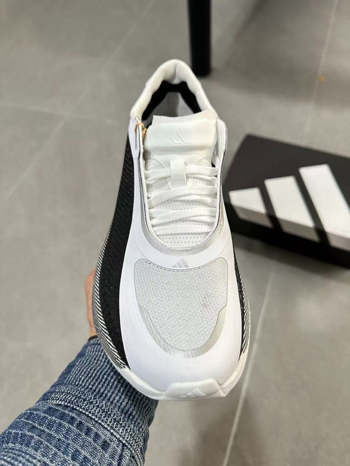 Adidas HYPERBOOST EDGE Running Shoes White | Black
