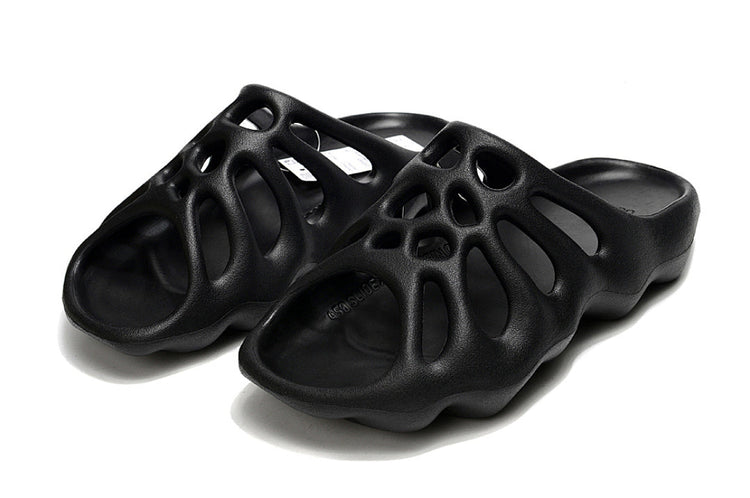 Adidas Yeezy 450 Slide "Onyx" Black Slip-On Sandals HQ5989