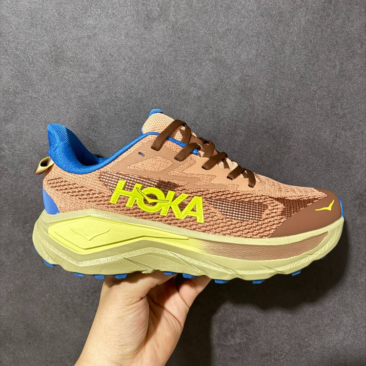 HOKA Challenger 8 All-Terrain Sneakers - Peach Brown