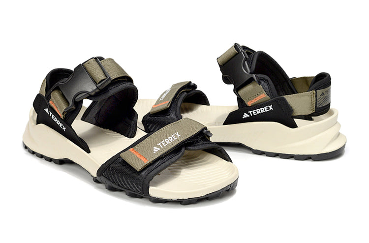 Adidas Terrex Hydroterra Sandals 'Olive Strata Core Black Wonder Beige JQ2236
