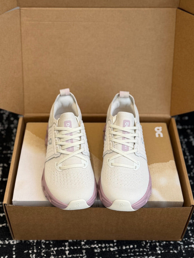 White Dusty Pink On Cloudswift 4 CloudTec Cushion Sneakers Breathable Mesh Women Running Shoes