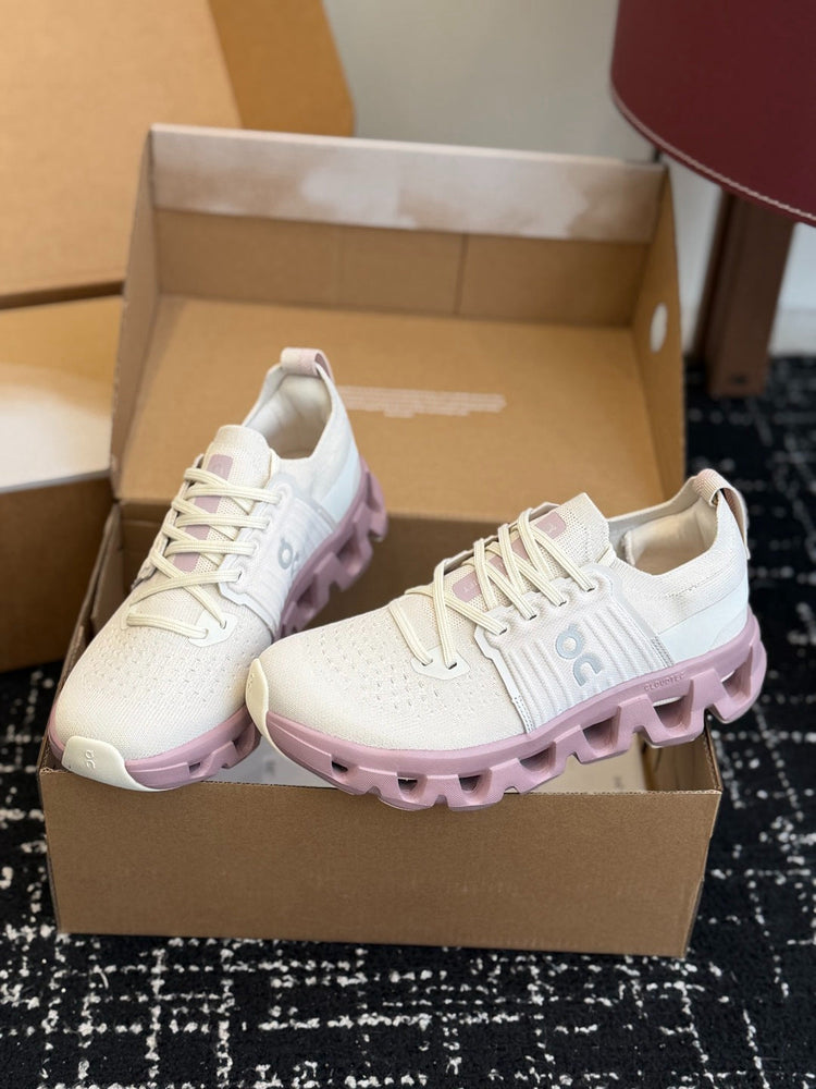 White Dusty Pink On Cloudswift 4 CloudTec Cushion Sneakers Breathable Mesh Women Running Shoes