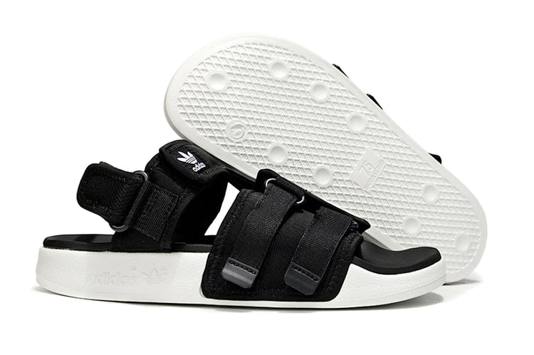 Adidas Originals Adilette 4-Strap Sandals Black White GZ8826